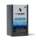 La Colombe Deep Bleu coffee packaging on a white background