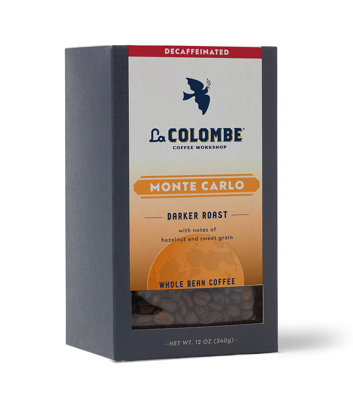 La Colombe Monte Carlo coffee package on a white background