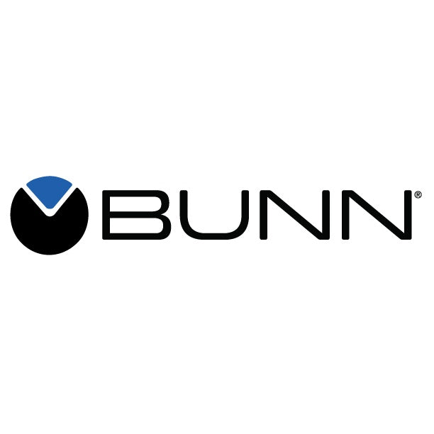 Bunn logo with black text and blue accent on a white background